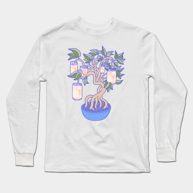 Peach Tree Long Sleeve T-Shirt by LauraOConnor